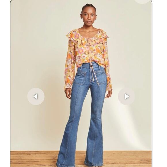VERONICA BEARD Kitt Blouse Stone Multi 100% Silk Size 2 NWT - Picture 1 of 15